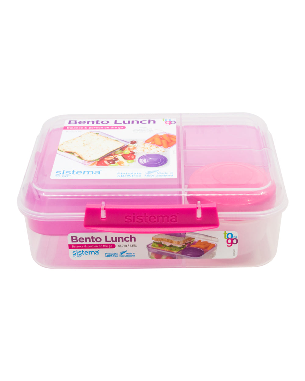 Sistema Bento Lunch To Go 1.65L Pink