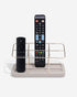 Stackers 6 Section Remote Control Holder Taupe & Gold