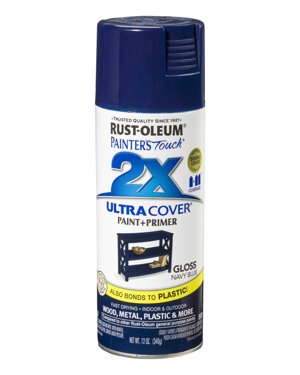 RustOleum Painters Touch 2X Utra Cover Gloss Navy Blue 12 Oz