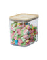 Rosanna Pansino Recycled Plastic Canister with Wood Lid 8.4 Cups