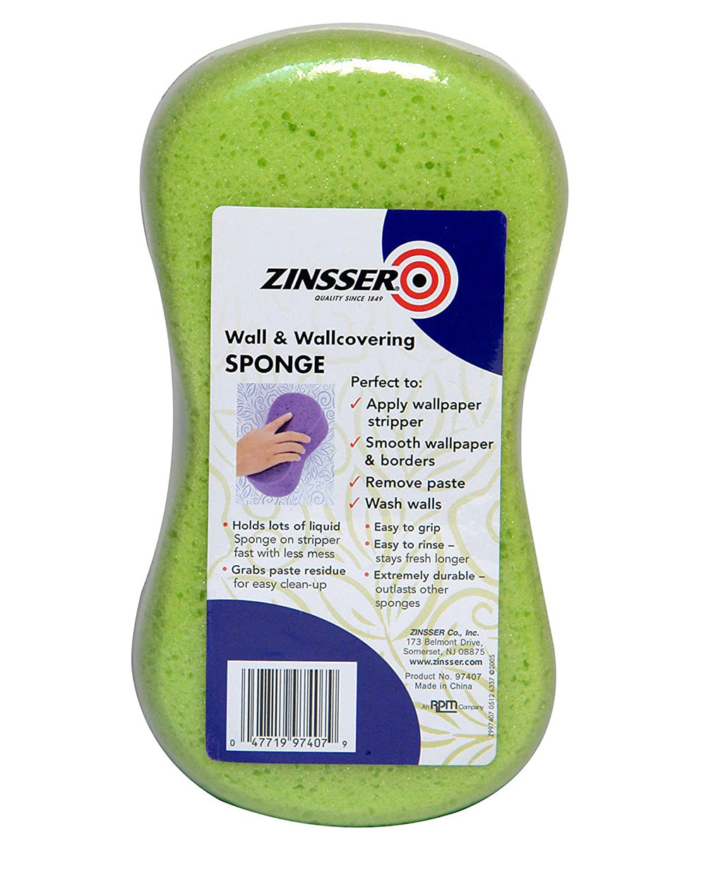 Zinsser Wallcovering Sponge 3"