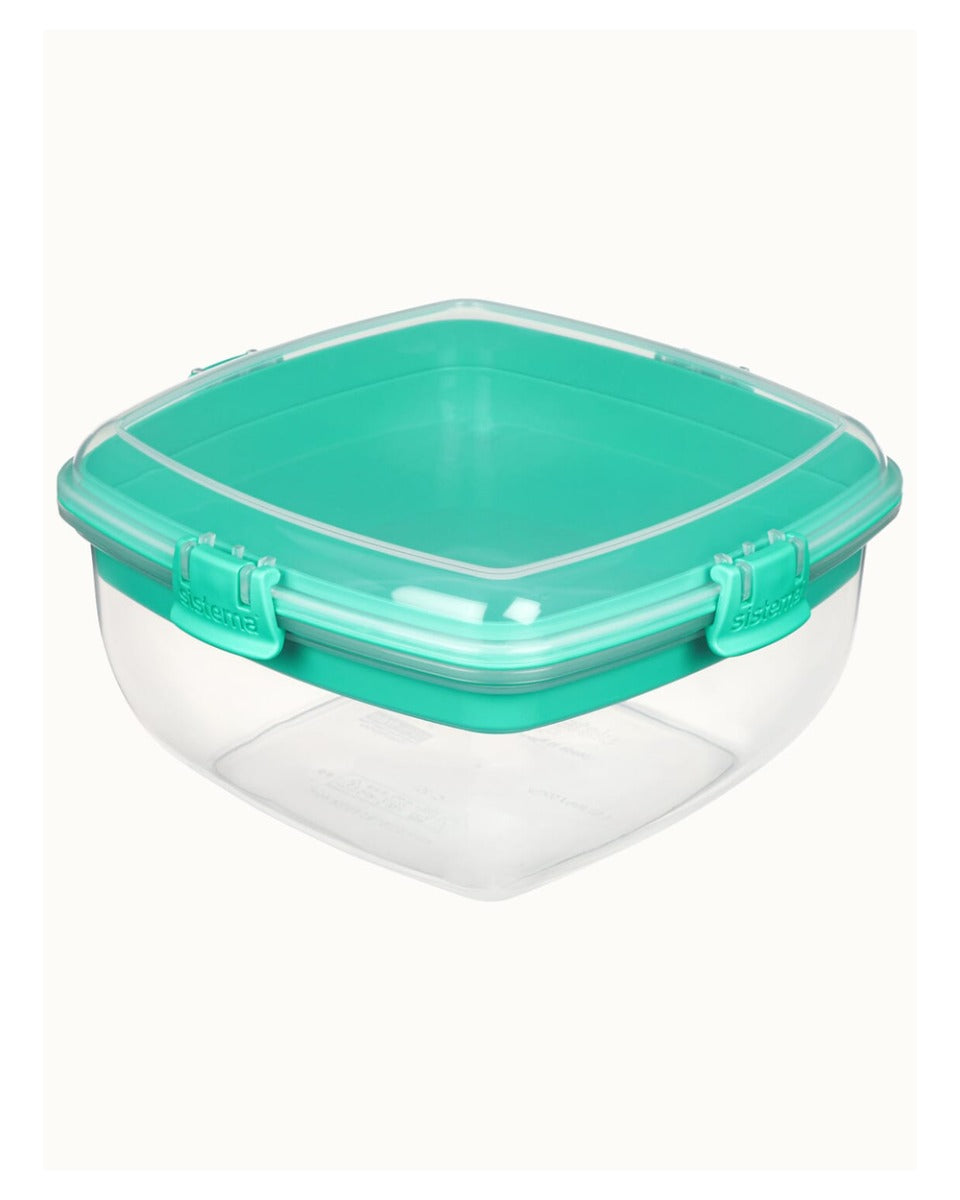Sistema 1.63 Litre Salad Plus Sandwich To Go Teal