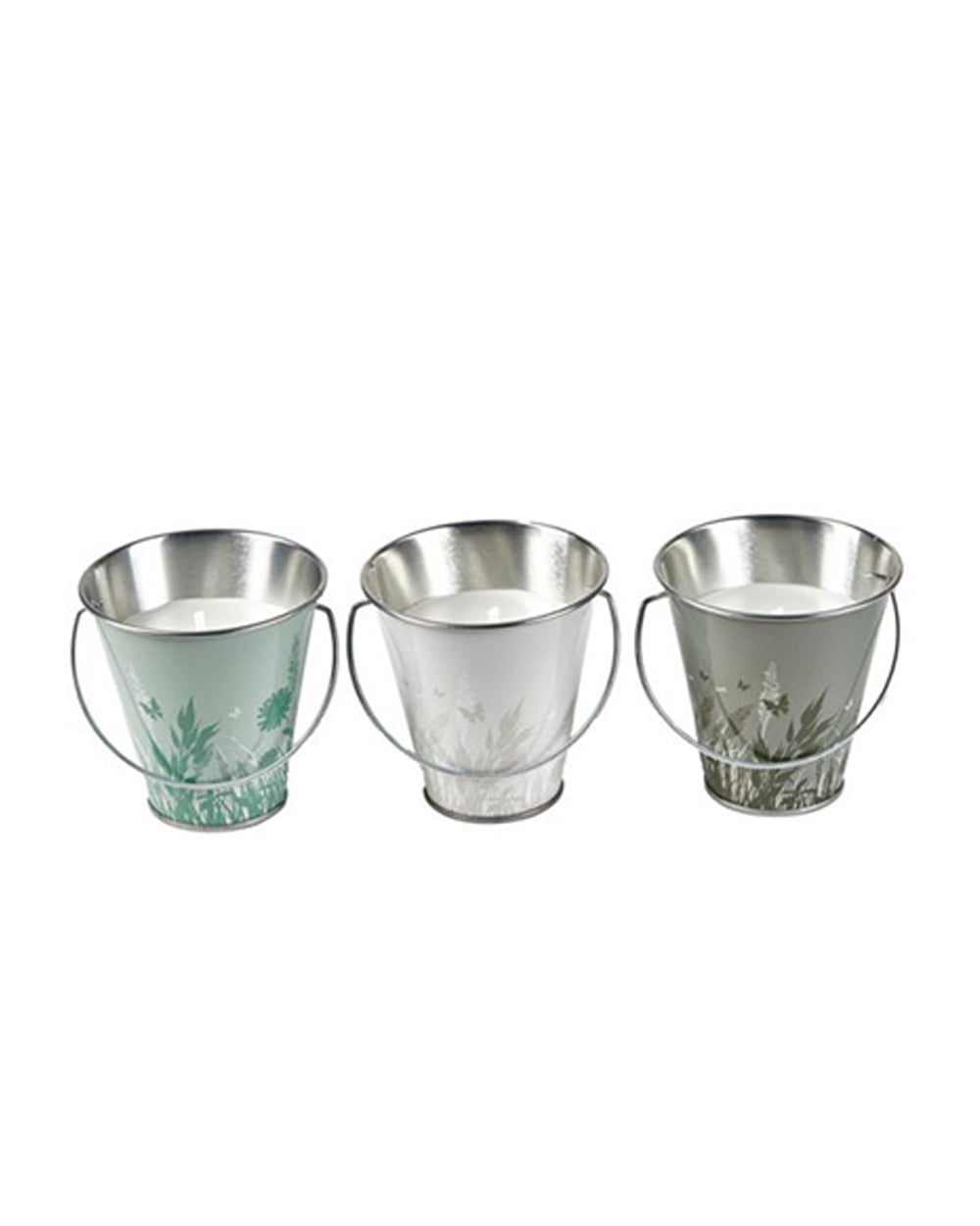 Zero In Mini Citronella Candle Bucket White Wax Assorted 1 Piece