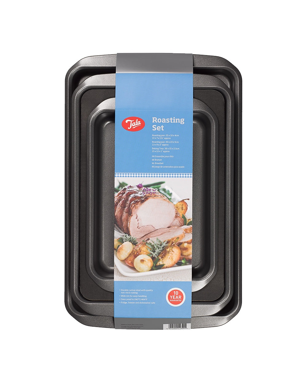 Tala Everyday Essentials Roasting Set Small Roaster Large Roaster Medium Baking Tray