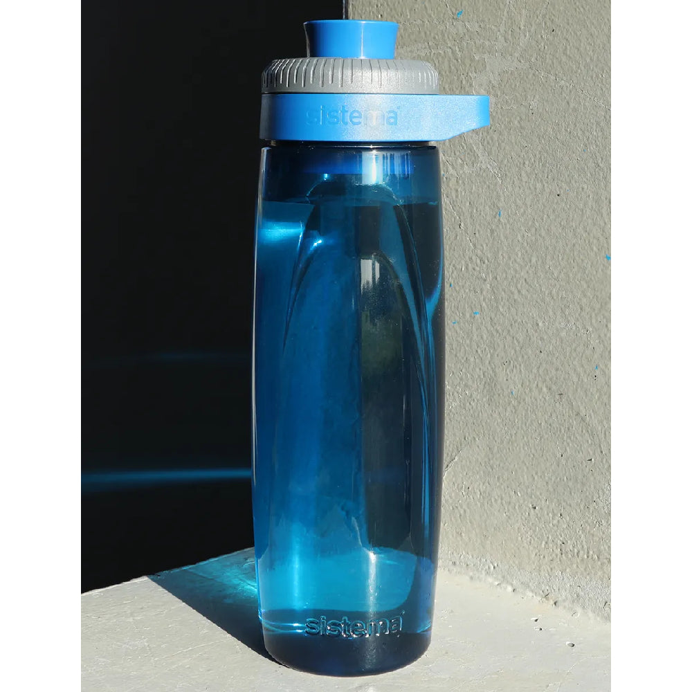 Sistema 900ML Twist n Chug lid Bottle Blue