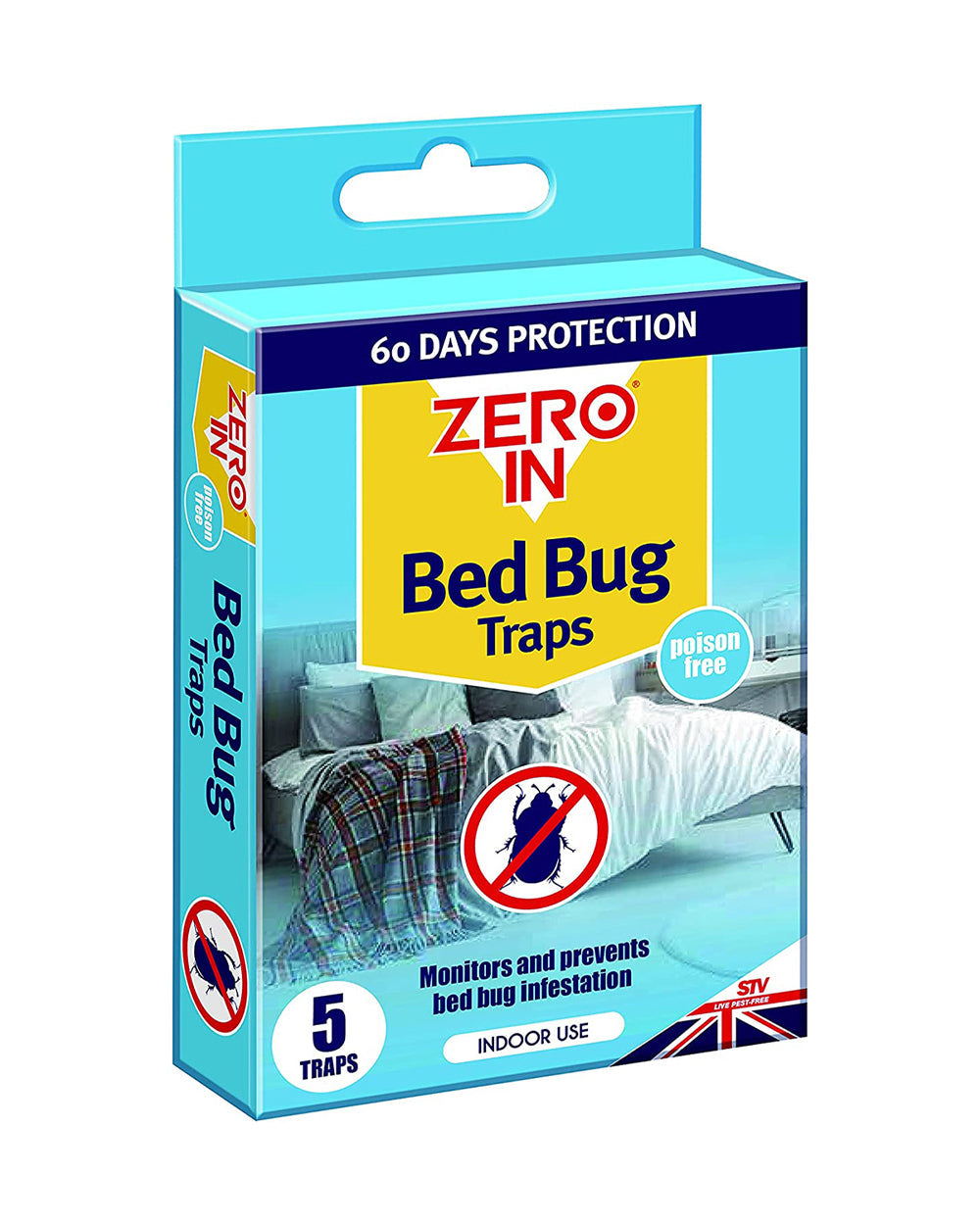Zero In Bed Bug Traps Pack of 5