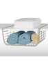 Spectrum Ashley Over the Shelf Basket Satin Nickel Small