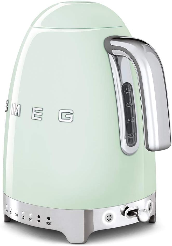 Smeg Variable Temp Kettle Pastel Green