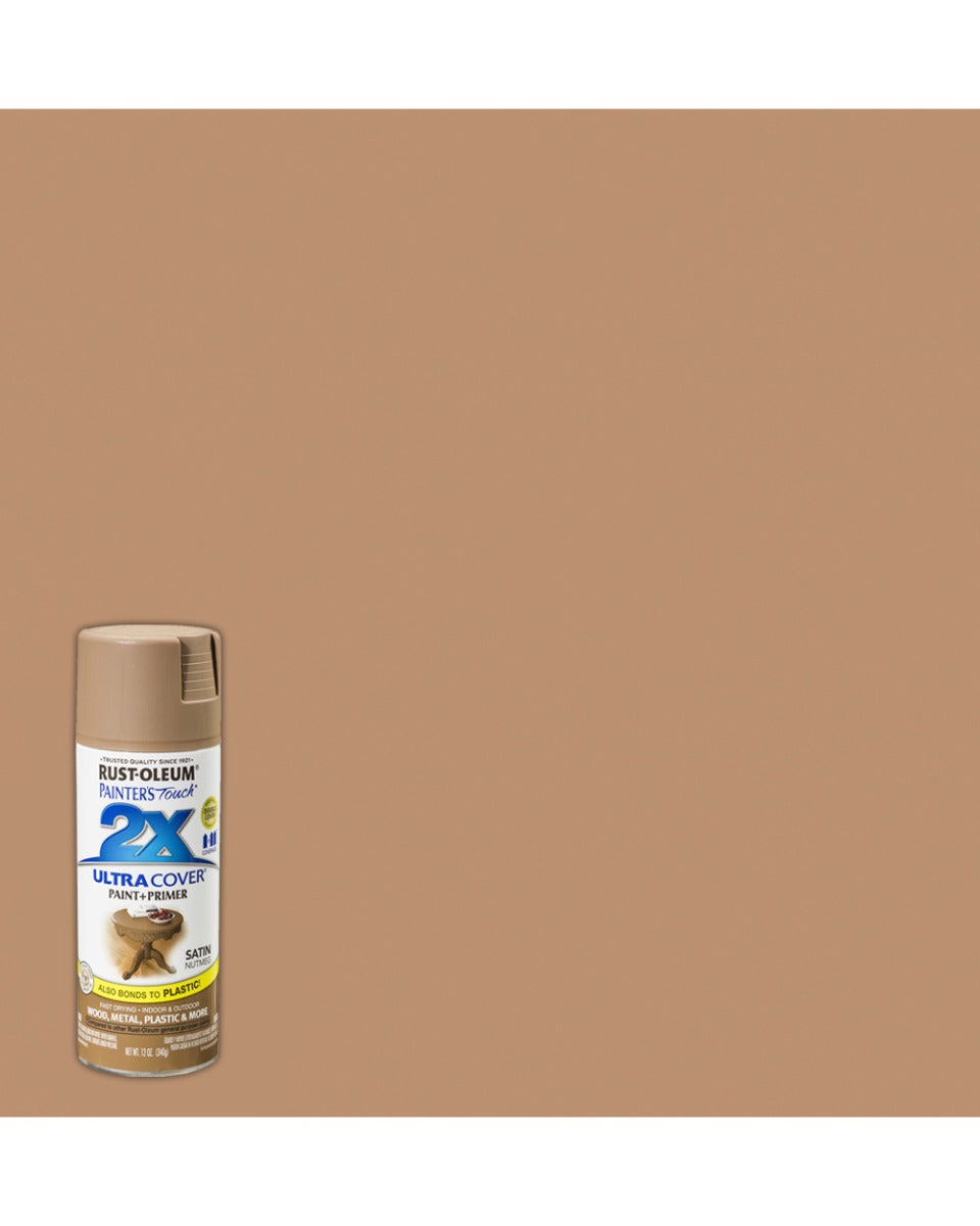 RustOleum PT 2X Ultra Cover Satin Nutmeg 12Oz
