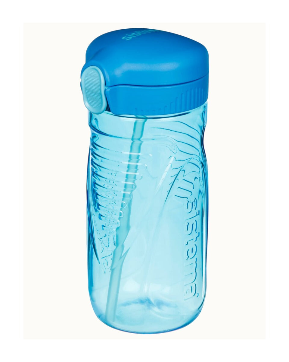 Sistema 520ML Tritan Quick Flip Water Bottle Blue