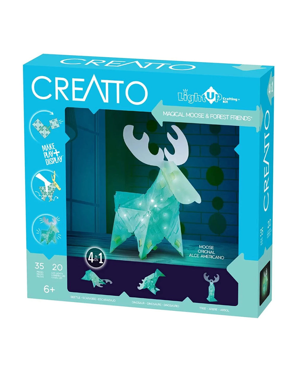 Thames & Kosmos Creatto Moose Light-Up Crafting Puzzle Kit