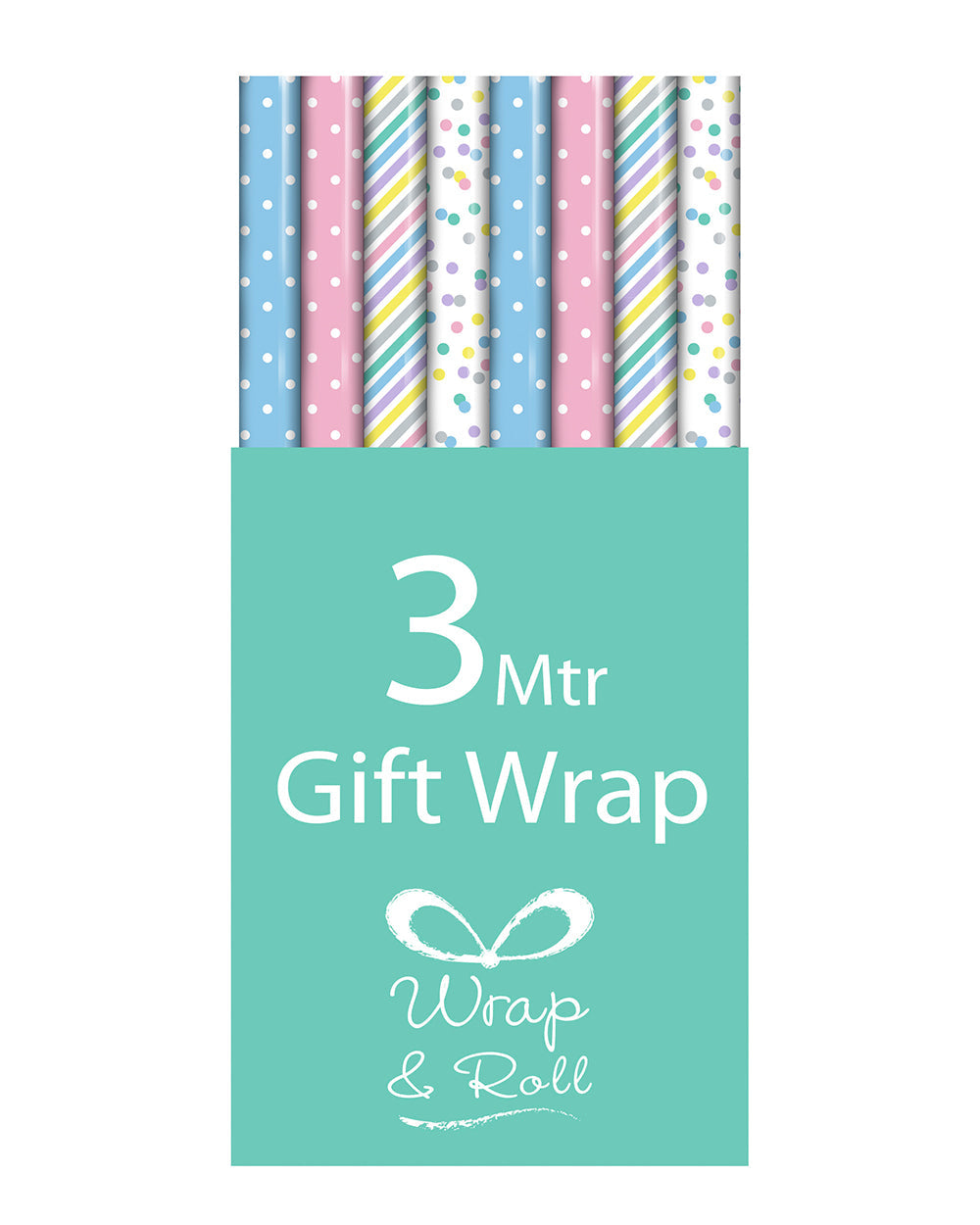 Wrap and Roll 3M Generic Baby Giftwrap