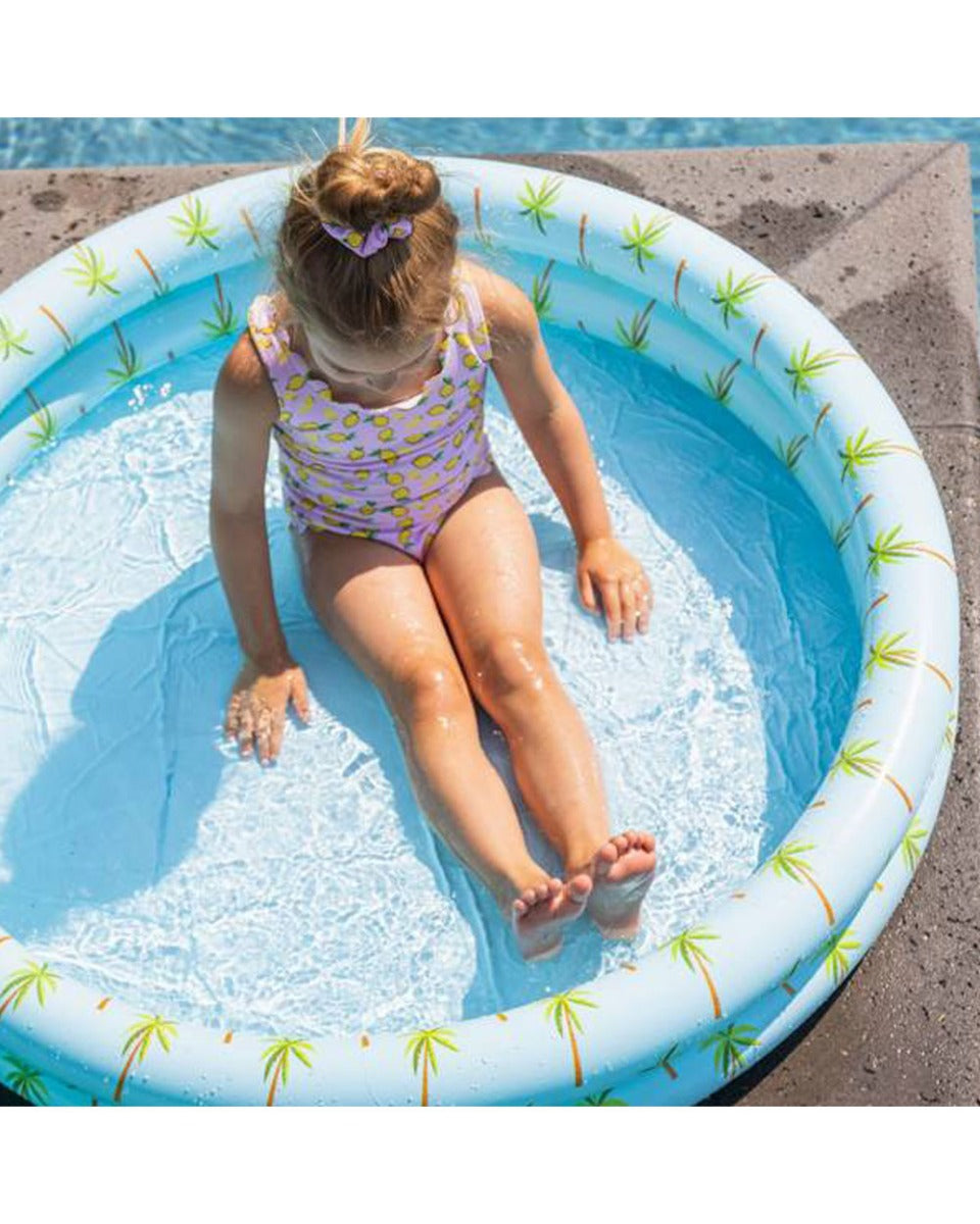 Swim Essentials Palm Tree Printed Children's Pool 100cm 2 Rings