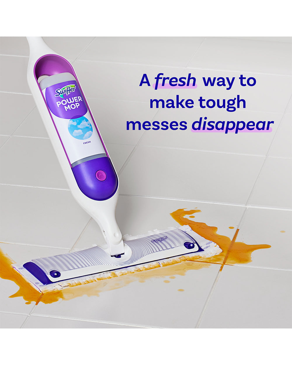 Swiffer 750ML Power Mop Cleaning Solution Fresh Scent