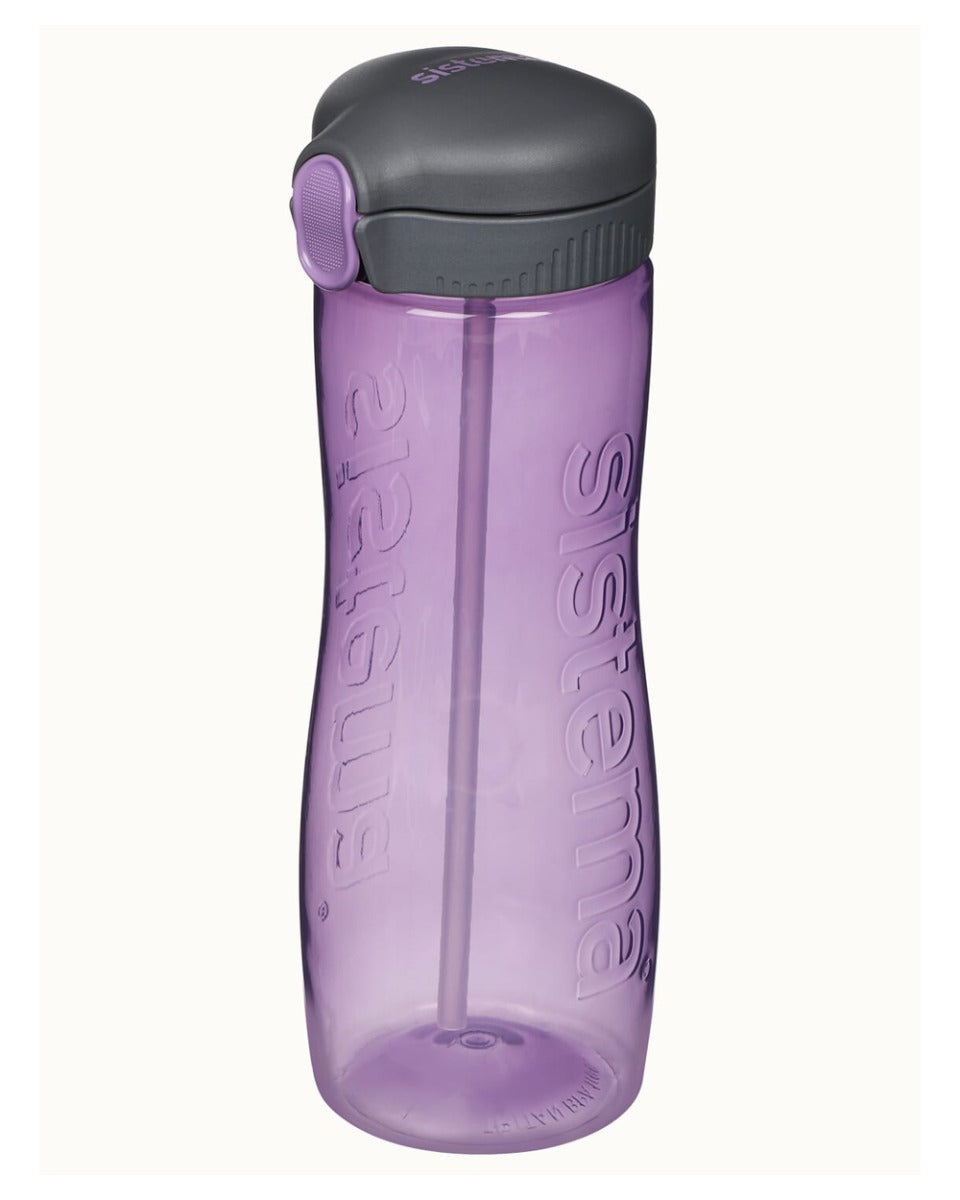 Sistema 800ml Tritan Quick Flip Bottle Purple