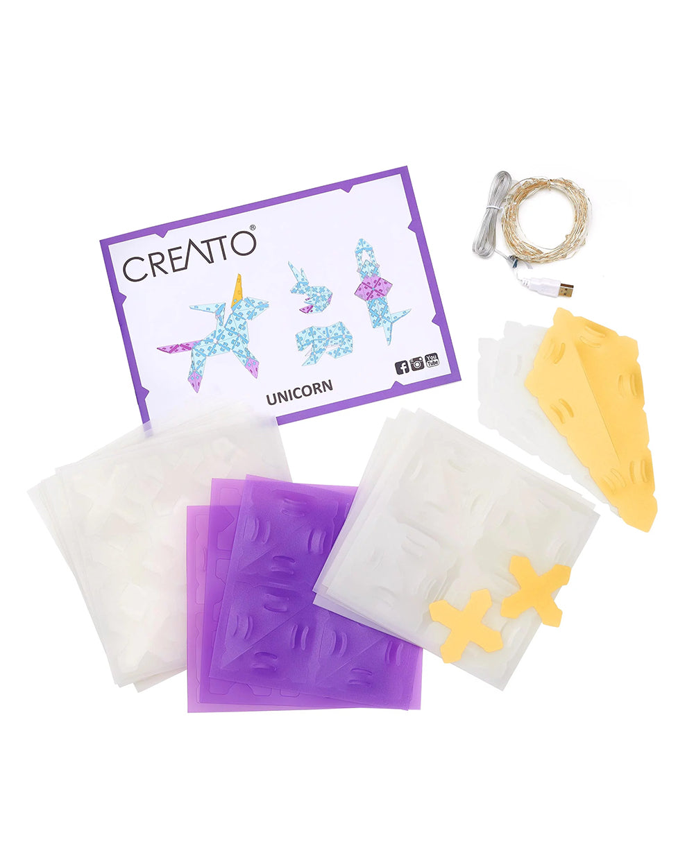 Thames & Kosmos Creatto Unicorn Light-Up Crafting Puzzle Kit