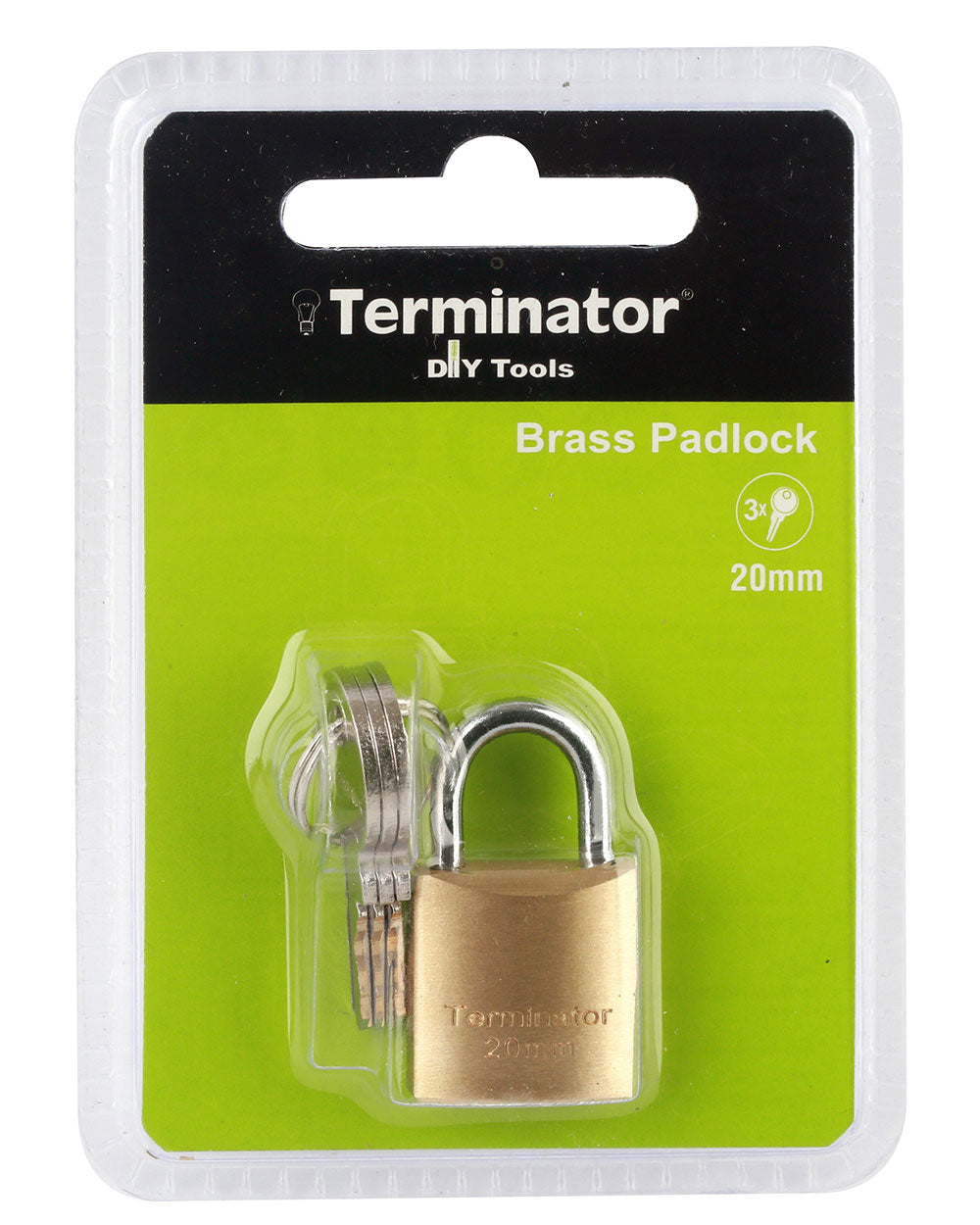 Terminator brand Brass Pad Lock 20mm Replacement Of TPL 7720