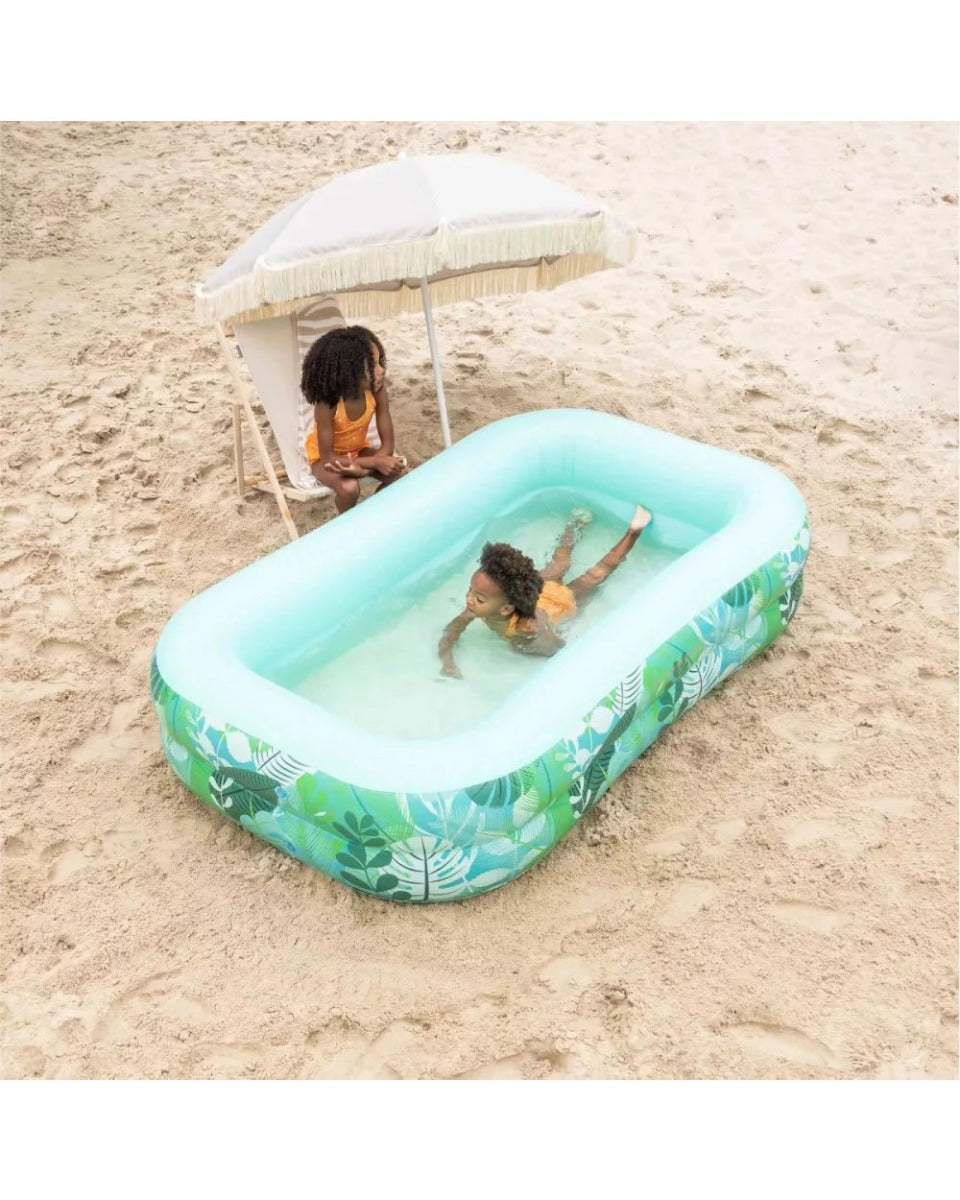 Swim Essentials Green Tropical Printed Paddling Pool 211cm