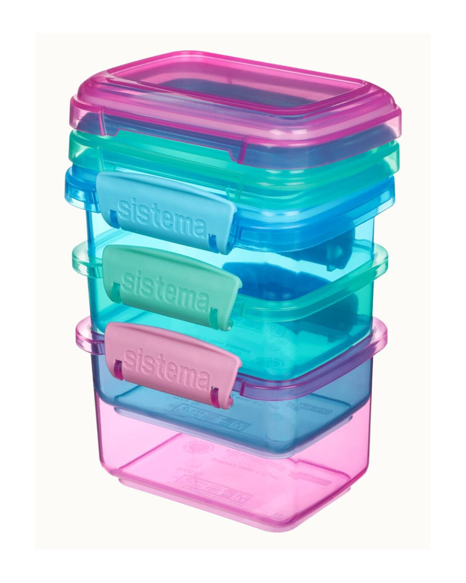 Sistema Rectangular Lunch Colored 3 Pack 400ML