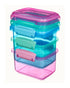 Sistema Rectangular Lunch Colored 3 Pack 400ML