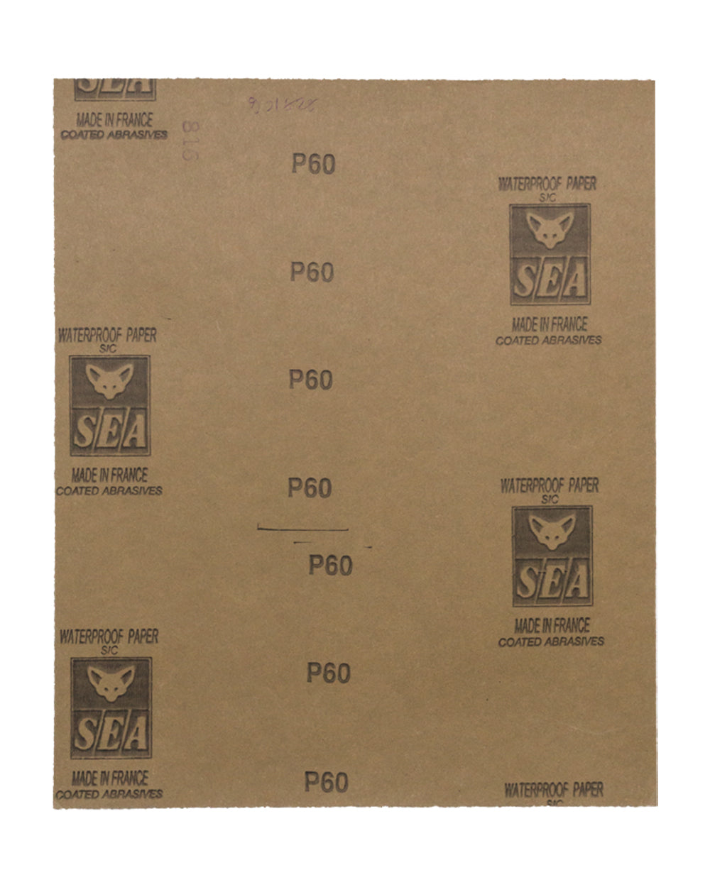 Sea France Waterproof Sandpaper 60 Grit