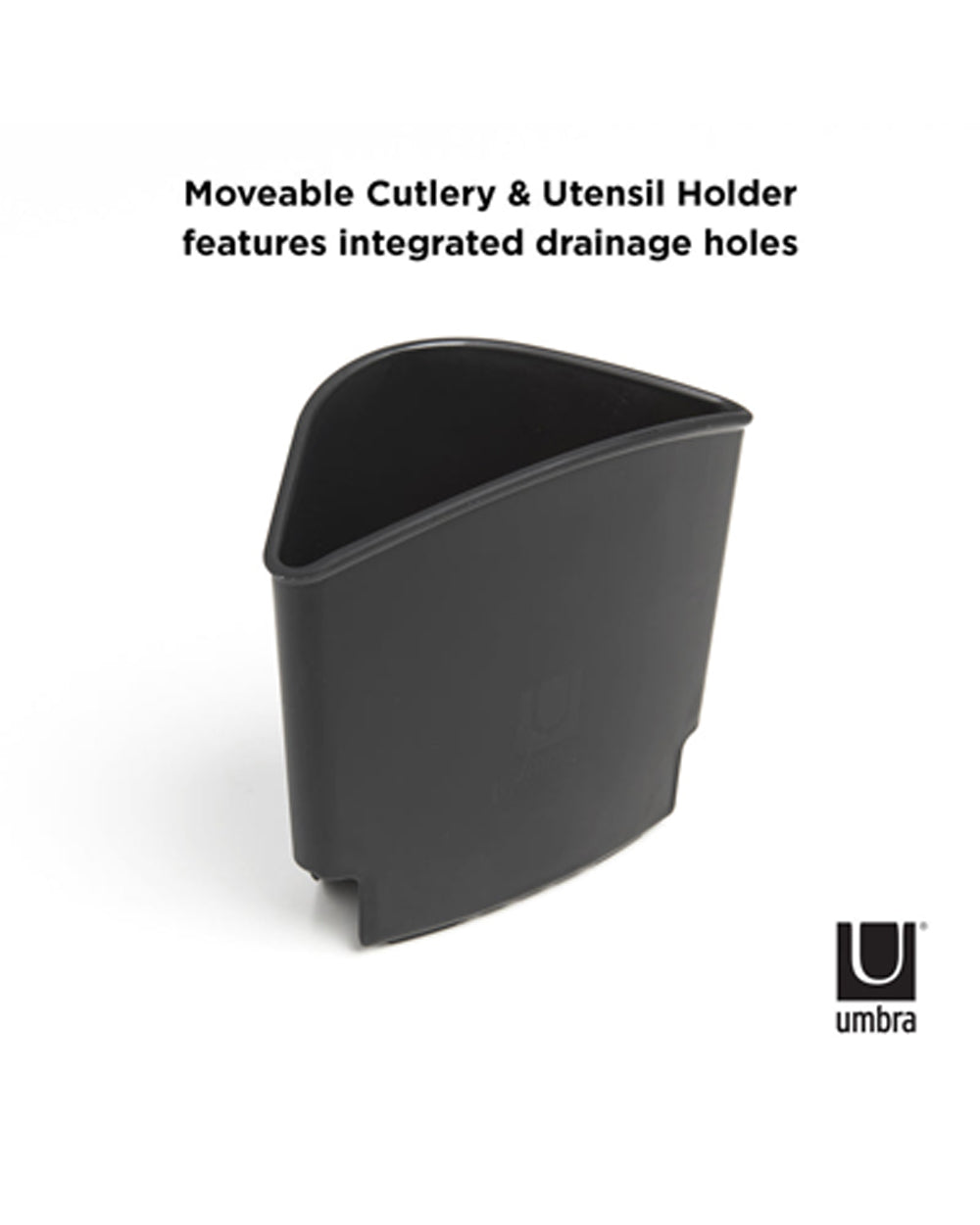 Umbra Sinkin Dish Rack Smoke Nickel