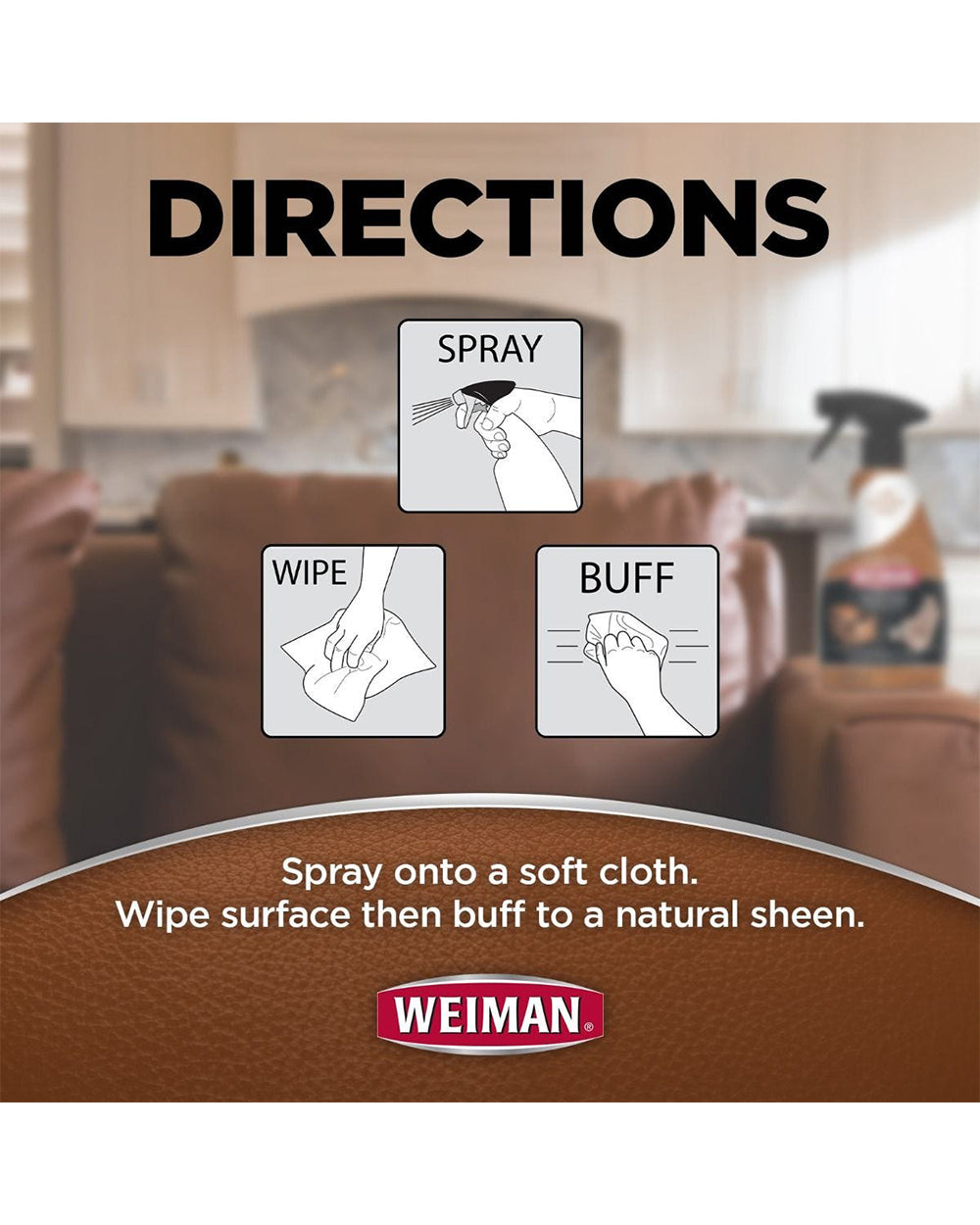 Weiman Leather Cleaner & Conditioner Spray