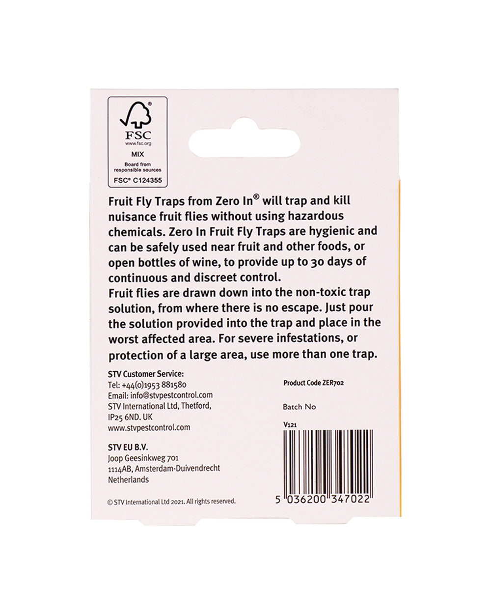 Zero In Fruit Fly Trap Refill Twinpack