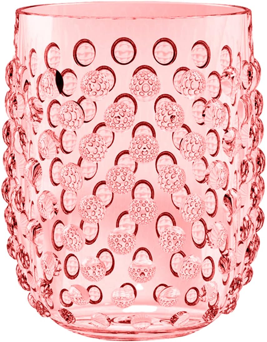 Tarhong 15oz Hobnail Stemless Pink