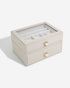 Stackers Classic 2 In 1 Jewelry Organizer And Drawer Set Oatmeal Gold