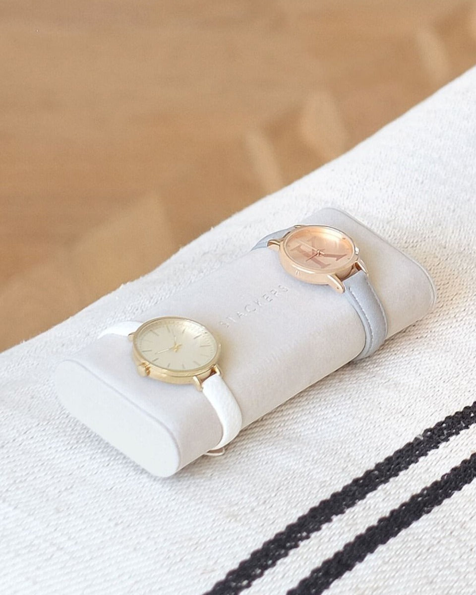 Stackers Grey Velvet Watch & Bracelet Pad