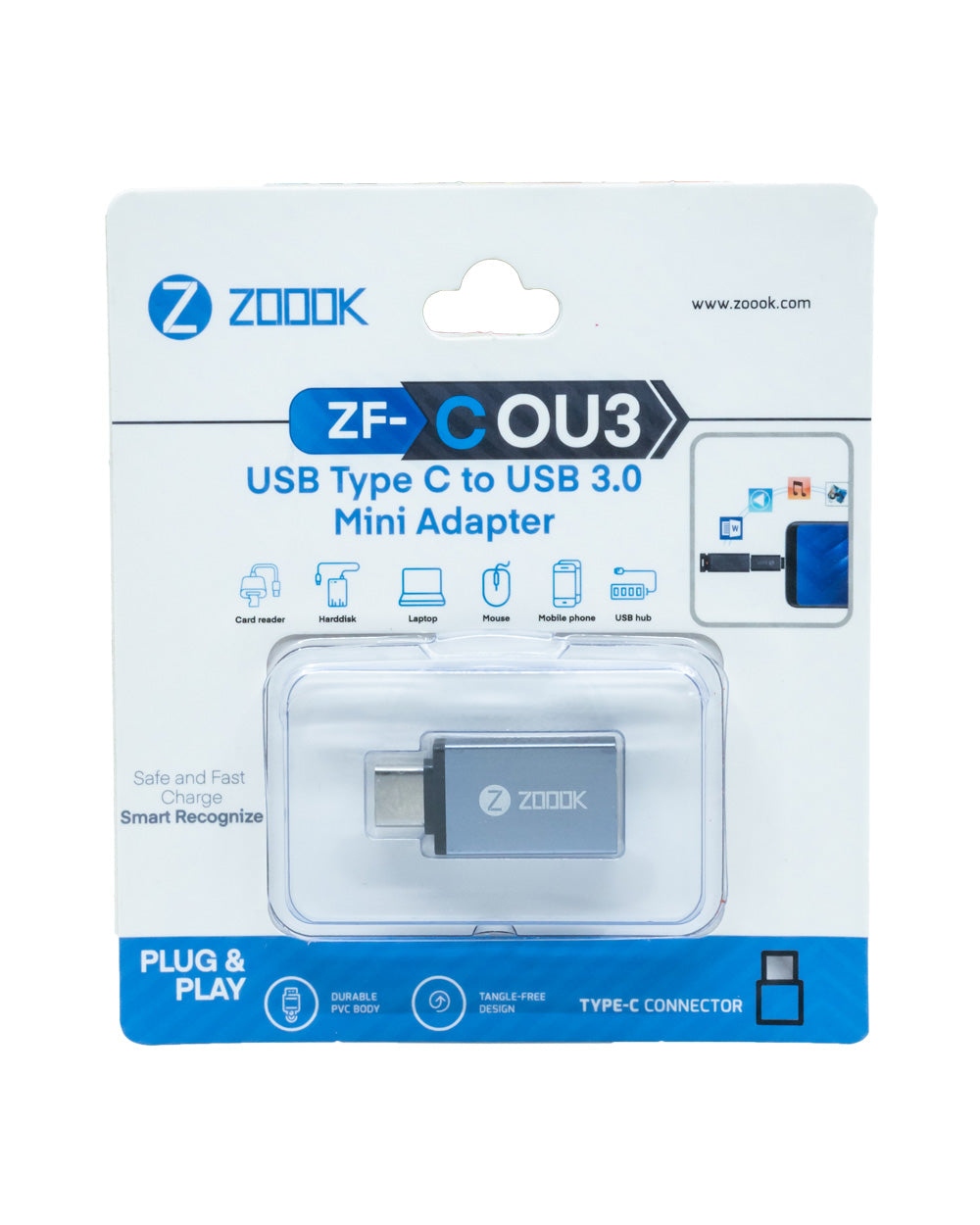 Zoook USB Type C To USB 3.0 Mini Adapter