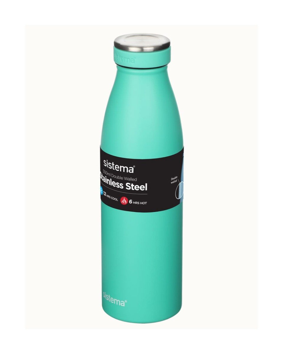 Sistema 500ML Stainless Steel Bottle Teal