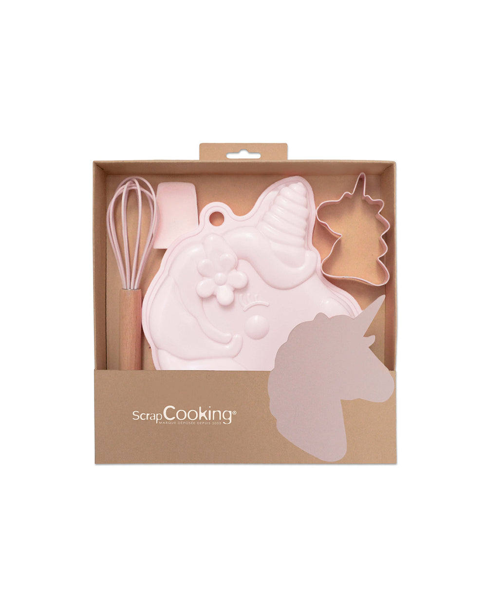 Scrapcooking Box 4 Utensils Unicorn