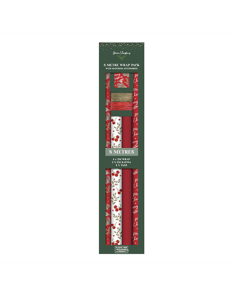 RSW 8 Meter Wrap Pack Redberry + 4 Meter Raffia 8 Tags