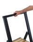Wenko Folding 3 Step Aluminum Ladder Black
