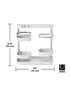 Umbra Holster Multilevel Organizer White Nickel