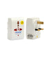 Terminator 3 Way Universal Extension Socket, 2 Meter Cable + 3 Way Multi Adaptor
