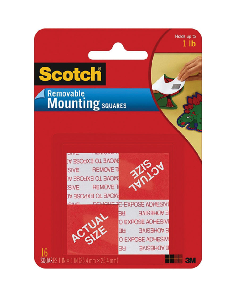 Scotch Mounting Squares 1 X 1" 16 Squares