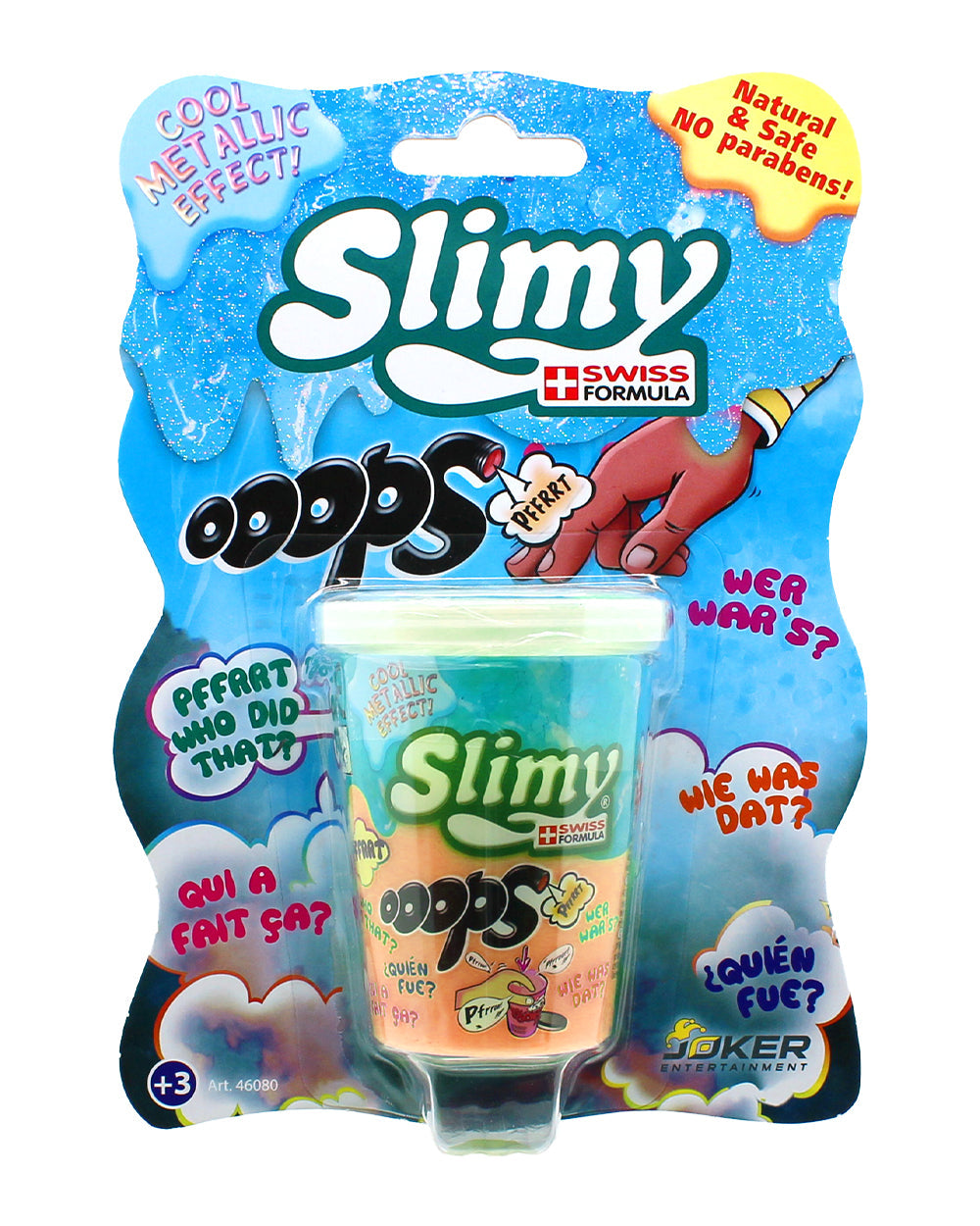 Slimy Mini Oops Metallic 80g Assorted 1 Piece