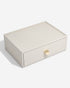 Stackers Classic Deep 3 Drawer Pebble Oatmeal 18 x 25 x 8.2 cm