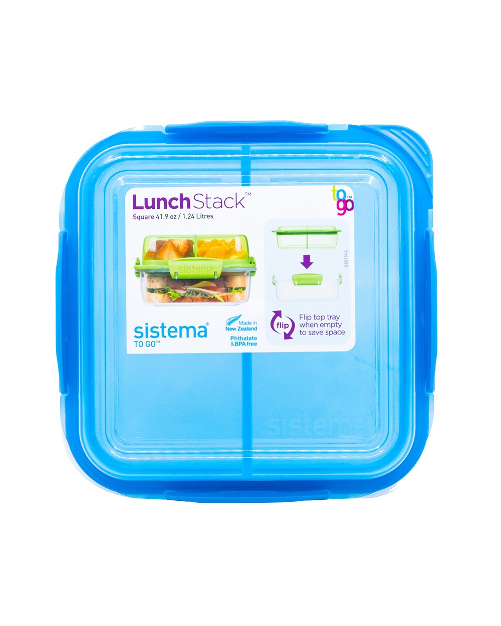 Sistema Lunch Stack To Go Blue