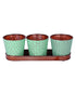 Robert Allen Concord Set 6 inch Pot with Tray Copper Patina