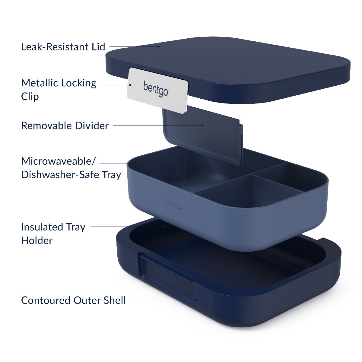 Bentgo Modern Lunch Box Navy