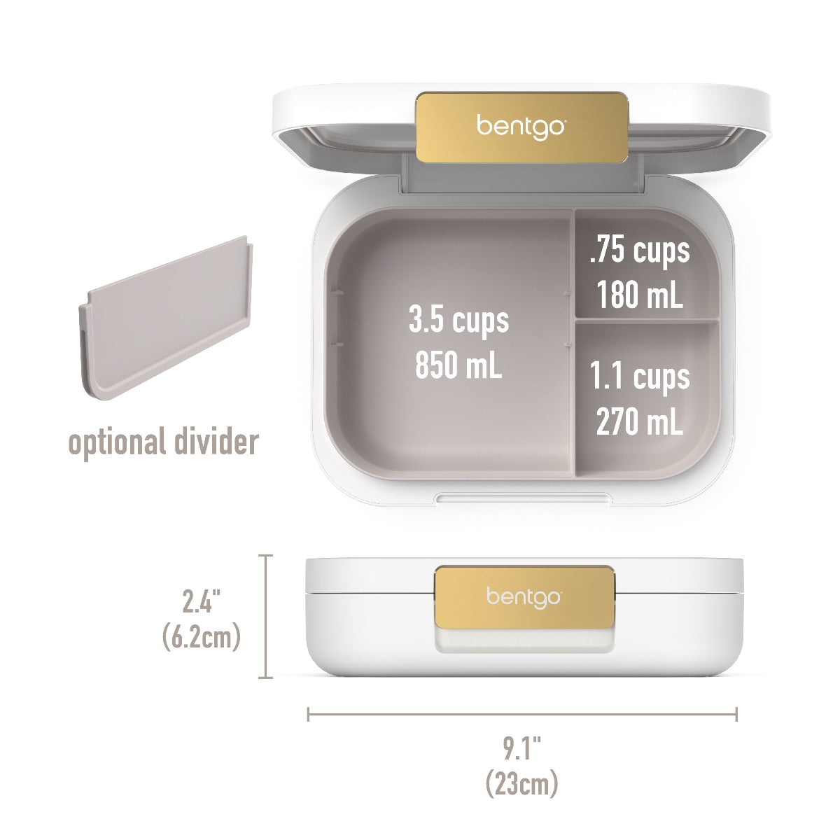 Bentgo Modern Lunch Box White