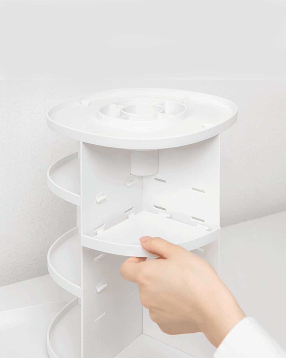 Sysmax Rotating Cosmetic Holder White