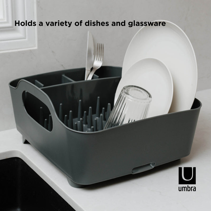 Umbra Tub Dish Rack Charcoal