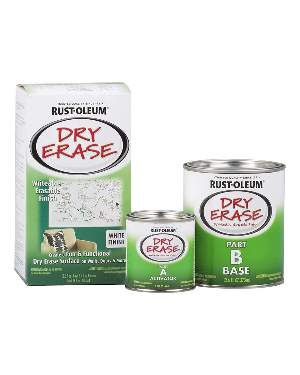 RustOleum Dry Erase Brush-on Paint White Kit