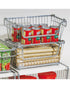 Interdesign York Lyra 12 inch Open Basket Silver Set of 2