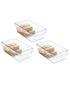 Interdesign Linus Pullz Clear 11.6 x 6 x 3.5 inch Set of 3 Pieces